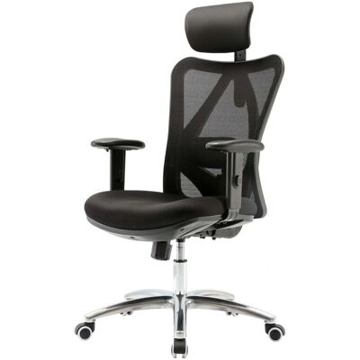 DÉCOSHOP26 - 040006214 - maille noire - Chaise de bureau - Publicité DÉCOSHOP26 - 040006214 - maille noire - Chaise de bureau - Publicité