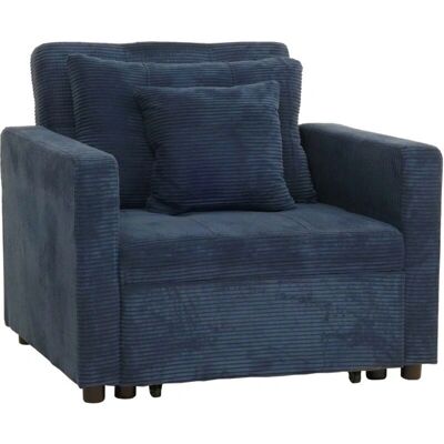 DÉCOSHOP26 - 040006251 - Azul - 197x100 cm - sofa bed DÉCOSHOP26 - 040006251 - Azul - 197x100 cm - sofa bed