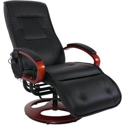 DÉCOSHOP26 - Arles II - Negro - PVC - Massage chair DÉCOSHOP26 - Arles II - Negro - PVC - Massage chair
