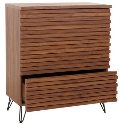 Décoshop26 - Walnut Mango Chest - Acabado: Nogal - Cajones: 3 - Chest of drawers Décoshop26 - Walnut Mango Chest - Acabado: Nogal - Cajones: 3 - Chest of drawers