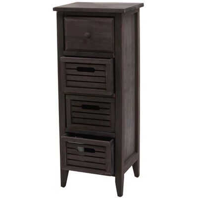 Décoshop26 - 040006535 - Gris-marrón - 74x30x25 cm - Dresser Décoshop26 - 040006535 - Gris-marrón - 74x30x25 cm - Dresser