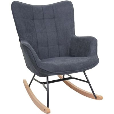 Décoshop26 - 040006901 - Antracita - Textil - Sillón reclinado Décoshop26 - 040006901 - Antracita - Textil - Sillón reclinado