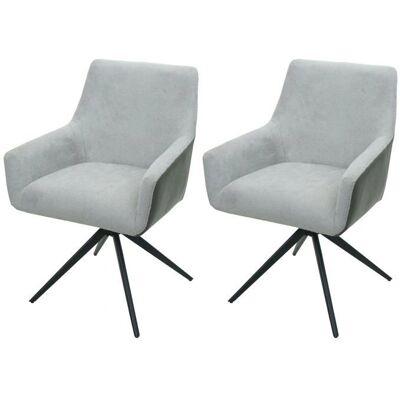 Décoshop26 - 040007378 - tissu gris clair - fer - Chaise de salle à manger - Publicité Décoshop26 - 040007378 - tissu gris clair - fer - Chaise de salle à manger - Publicité