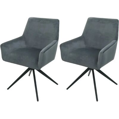 Décoshop26 - 040007379 - Gris oscuro tela - Silla de comedor Décoshop26 - 040007379 - Gris oscuro tela - Silla de comedor