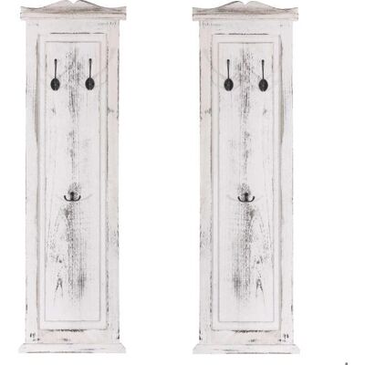 DÉCOSHOP26 - 040007417 - Blanco envejecido - 109x28 cm - Panel de ganchos DÉCOSHOP26 - 040007417 - Blanco envejecido - 109x28 cm - Panel de ganchos