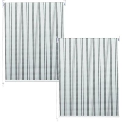 DÉCOSHOP26 - 040007438 - gris/blanc - Roller blinds - Publicité DÉCOSHOP26 - 040007438 - gris/blanc - Roller blinds - Publicité