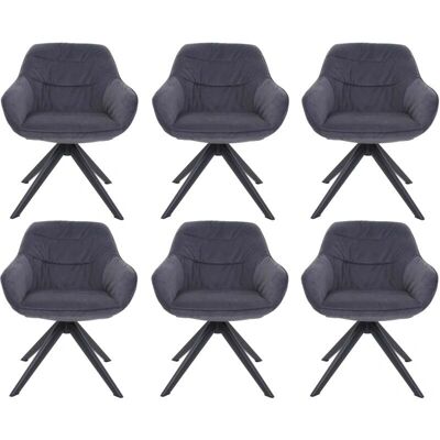 DÉCOSHOP26 - 040007718 - Tissu gris - Pivotant - Chaises à manger - Publicité DÉCOSHOP26 - 040007718 - Tissu gris - Pivotant - Chaises à manger - Publicité