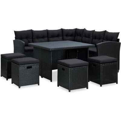 HELLOSHOP26 - Conjunto de Muebles Jardín - Ratán Exterior 6 pzas HELLOSHOP26 - Conjunto de Muebles Jardín - Ratán Exterior 6 pzas