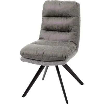 DÉCOSHOP26 Silla de comedor gris claro giratoria - Silla DÉCOSHOP26 Silla de comedor gris claro giratoria - Silla