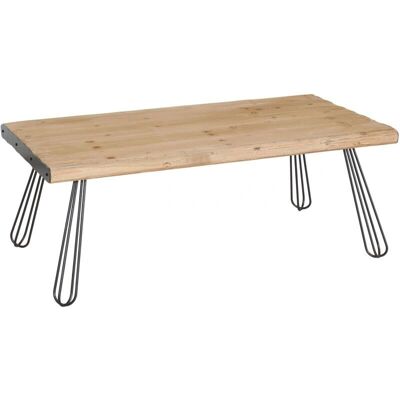 DÉCOSHOP26 - 040008440 - Madera y hierro - Mesa de centro DÉCOSHOP26 - 040008440 - Madera y hierro - Mesa de centro