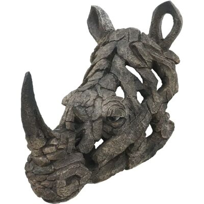 DÉCOSHOP26 - Rhino Head Bust 26 cm - Poliresina - Decoración de pared DÉCOSHOP26 - Rhino Head Bust 26 cm - Poliresina - Decoración de pared