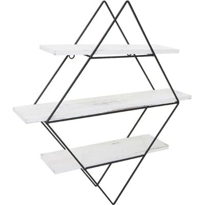 Décoshop26 - 040008650 - Design diamant - Étagère murale - Publicité Décoshop26 - 040008650 - Design diamant - Étagère murale - Publicité