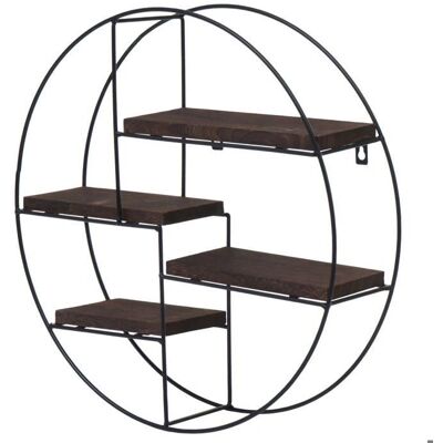 Décoshop26 - Round 4-tier - Material Paulownia iron - Publicité Décoshop26 - Round 4-tier - Material Paulownia iron - Publicité