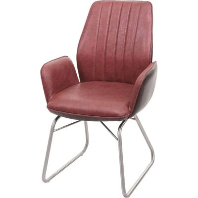 DÉCOSHOP26 Silla de comedor moderna de ante sintético marrón DÉCOSHOP26 Silla de comedor moderna de ante sintético marrón