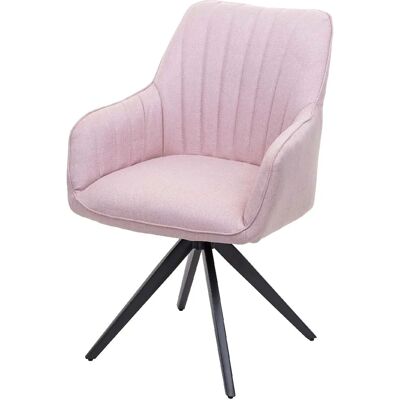 DÉCOSHOP26 - Retro Pink Fabric - Rose - Chaise de salle à manger - Publicité DÉCOSHOP26 - Retro Pink Fabric - Rose - Chaise de salle à manger - Publicité