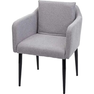 DÉCOSHOP26 - 040002289 - Rivestimento grigio - Poltrona DÉCOSHOP26 - 040002289 - Rivestimento grigio - Poltrona