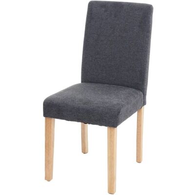 DÉCOSHOP26 - 040002353 - Tissu gris - Dining chair - Publicité DÉCOSHOP26 - 040002353 - Tissu gris - Dining chair - Publicité