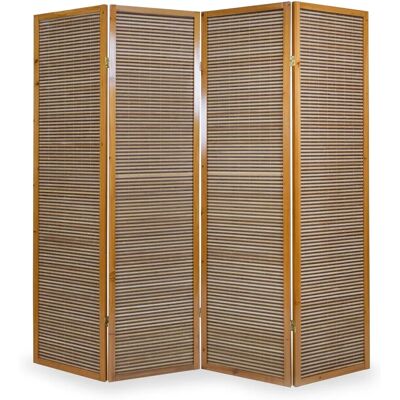 DÉCOSHOP26 - PAR06067 - Marrón madera-bambú - 176x175 cm - Room divider DÉCOSHOP26 - PAR06067 - Marrón madera-bambú - 176x175 cm - Room divider