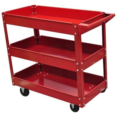 Helloshop26 - 3402083 - 100 kg - 3 ripiani - carrello attrezzi Helloshop26 - 3402083 - 100 kg - 3 ripiani - carrello attrezzi