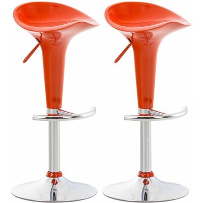 Décoshop26 - TDB10032 - Naranja - Bar Stool Set Décoshop26 - TDB10032 - Naranja - Bar Stool Set