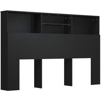 Décoshop26 Têtière noire murale avec rangement - Têtière avec rangement - Publicité Décoshop26 Têtière noire murale avec rangement - Têtière avec rangement - Publicité