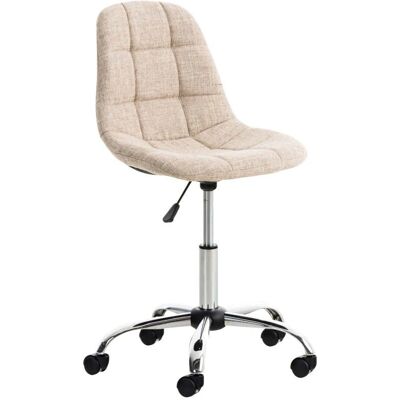 Silla de oficina MOBIKASA Modelo TAB10006 - Giratoria, Altura ajustable, Tela crema Silla de oficina MOBIKASA Modelo TAB10006 - Giratoria, Altura ajustable, Tela crema