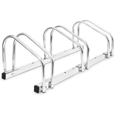 Helloshop26 - 3413002 - 3 biciclette - acciaio cromato - Portabiciclette Helloshop26 - 3413002 - 3 biciclette - acciaio cromato - Portabiciclette