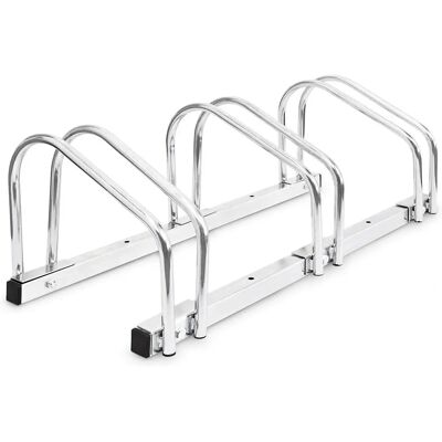 Helloshop26 - 3413002 - 3 bicicletas - acero cromado - Soporte para bicicletas Helloshop26 - 3413002 - 3 bicicletas - acero cromado - Soporte para bicicletas