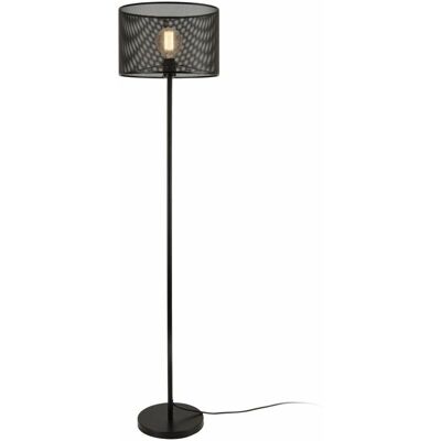 Helloshop26 - Lámpara de pie metal negro E27 153 cm Helloshop26 - Lámpara de pie metal negro E27 153 cm
