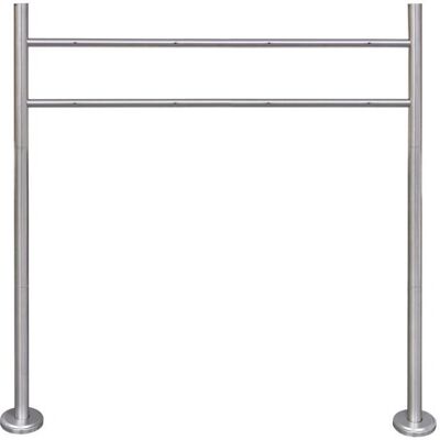 HelloShop26 - Supporto in acciaio inox per cassetta postale - 120x100cm HelloShop26 - Supporto in acciaio inox per cassetta postale - 120x100cm