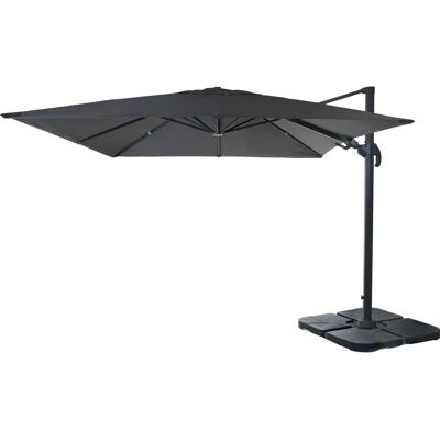 Décoshop26 Modelo 04_0003444 - Sombrilla negra rectangular para patio Décoshop26 Modelo 04_0003444 - Sombrilla negra rectangular para patio