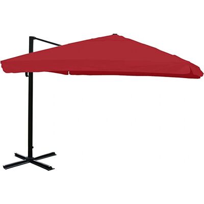 Décoshop26 - Parapluie de patio carré noir, rouge - Parapluie de jardin - Publicité Décoshop26 - Parapluie de patio carré noir, rouge - Parapluie de jardin - Publicité