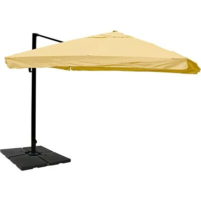 Décoshop26 - Modèle 040003334 - Parasol commercial - Noir & Crème - Publicité Décoshop26 - Modèle 040003334 - Parasol commercial - Noir & Crème - Publicité
