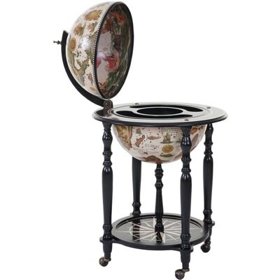 Décoshop26 - Globe bar - Ø 42 cm - Bois d’eucalyptus - Chariot bar - Publicité Décoshop26 - Globe bar - Ø 42 cm - Bois d’eucalyptus - Chariot bar - Publicité