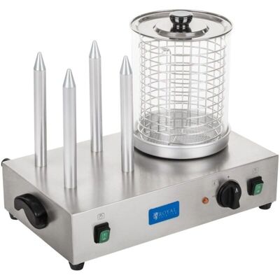 HELLOSHOP26 Macchina per Hot Dog - Professionale 4 Panini 2x300W HELLOSHOP26 Macchina per Hot Dog - Professionale 4 Panini 2x300W