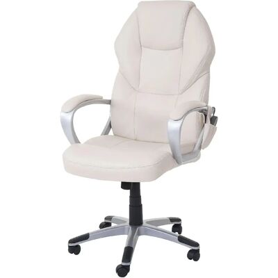 Décoshop26 - 040001917 - Crème - Massage chaleur - Chaise - Publicité Décoshop26 - 040001917 - Crème - Massage chaleur - Chaise - Publicité