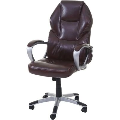 Décoshop26 - 040001918 - burgundy - synthetic - massage - Chaise de bureau - Publicité Décoshop26 - 040001918 - burgundy - synthetic - massage - Chaise de bureau - Publicité