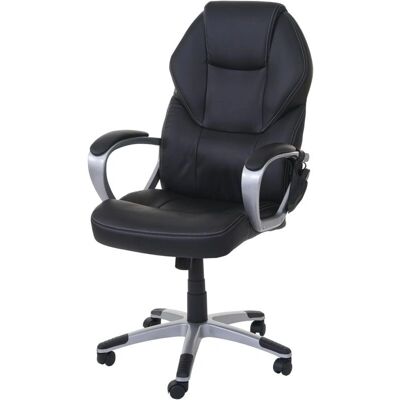 Décoshop26 040001781 Noir synthétique Chaise de bureau - Publicité Décoshop26 040001781 Noir synthétique Chaise de bureau - Publicité