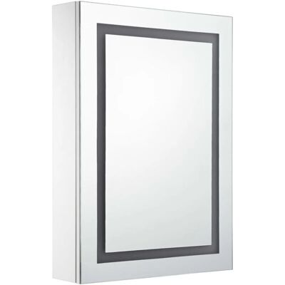HelloShop26 - LED Espejo - 50x13x70 cm - Blanco-Silber - mueble de baño con espejo LED HelloShop26 - LED Espejo - 50x13x70 cm - Blanco-Silber - mueble de baño con espejo LED