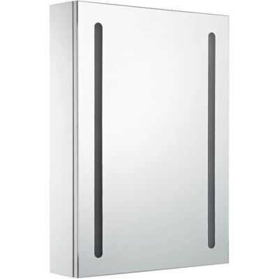 HelloShop26 - LED Mirror Cabinet 50x13x70cm - White - Cabinet HelloShop26 - LED Mirror Cabinet 50x13x70cm - White - Cabinet