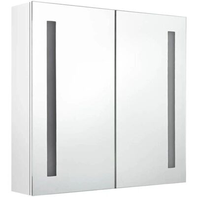 HelloShop26 - LED Espejo Armario - Blanco Brillo - Cabinet HelloShop26 - LED Espejo Armario - Blanco Brillo - Cabinet