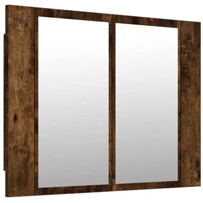 HelloShop26 - Mueble espejo LED roble ahumado 60 x 12 x 45 cm - Furniture HelloShop26 - Mueble espejo LED roble ahumado 60 x 12 x 45 cm - Furniture