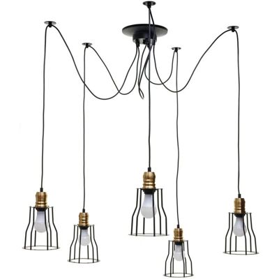 DÉCOSHOP26 - 040003597 - Noir - Pendant lamp - Publicité DÉCOSHOP26 - 040003597 - Noir - Pendant lamp - Publicité