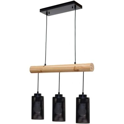 DÉCOSHOP26 - 040003602 - Noir - Rubberwood Suspension - Publicité DÉCOSHOP26 - 040003602 - Noir - Rubberwood Suspension - Publicité