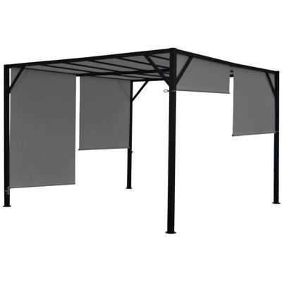DÉCOSHOP26 Pérgola - Paneles laterales ajustables UV30+ - 3x3m DÉCOSHOP26 Pérgola - Paneles laterales ajustables UV30+ - 3x3m