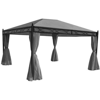 Décoshop26 - Pérgola Pavilion - Resistente al agua, Acero, 4x3m Décoshop26 - Pérgola Pavilion - Resistente al agua, Acero, 4x3m