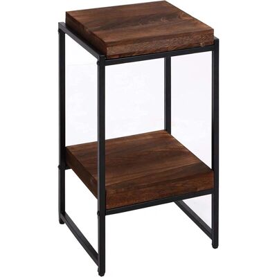 DÉCOSHOP26 - MED04073 - Soporte para plantas - MDF marrón oscuro - Mesa DÉCOSHOP26 - MED04073 - Soporte para plantas - MDF marrón oscuro - Mesa