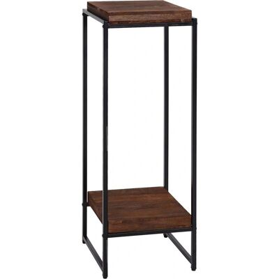 Décoshop26 - MED04067 - MDF marrón oscuro - Mesa auxiliar Décoshop26 - MED04067 - MDF marrón oscuro - Mesa auxiliar