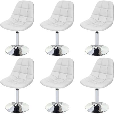 Décoshop26 - CDS04625 - Bianco - Sedia da pranzo Décoshop26 - CDS04625 - Bianco - Sedia da pranzo