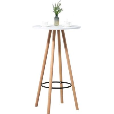 Décoshop26 Modello TAB10068 - Tavolo alto rotondo con poggiapiedi Décoshop26 Modello TAB10068 - Tavolo alto rotondo con poggiapiedi
